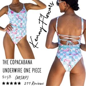 Kenny Flowers The Copacabana Underwire One Piece Size M DD